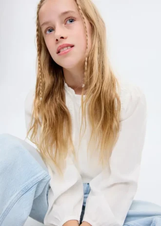 Bavlněná krajková blůza