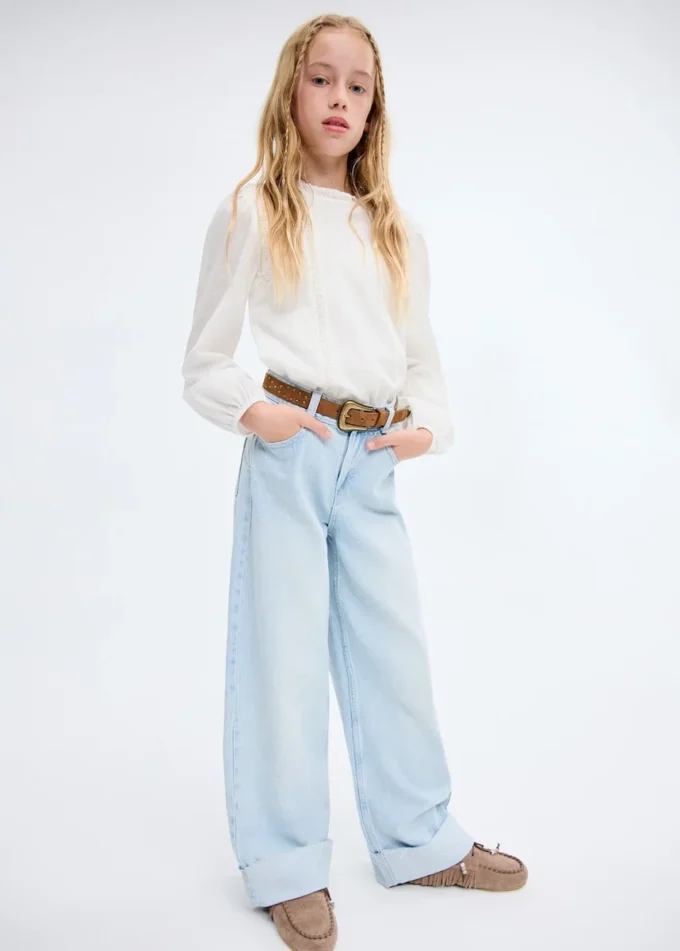 Bavlněná krajková blůza Bavlněná krajková blůza