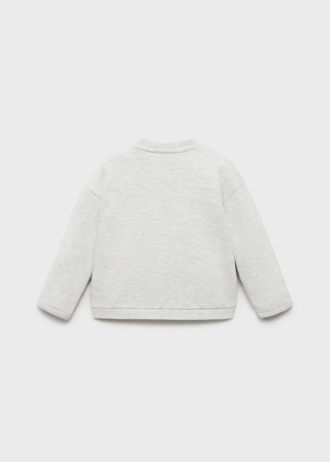 Bavlněná mikina na knoflíky