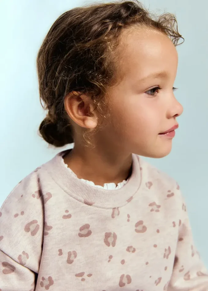 Bavlněná mikina s leopardím potiskem Bavlněná mikina s leopardím potiskem