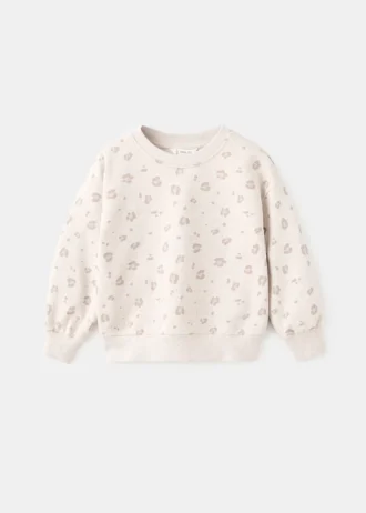 Bavlněná mikina s leopardím potiskem