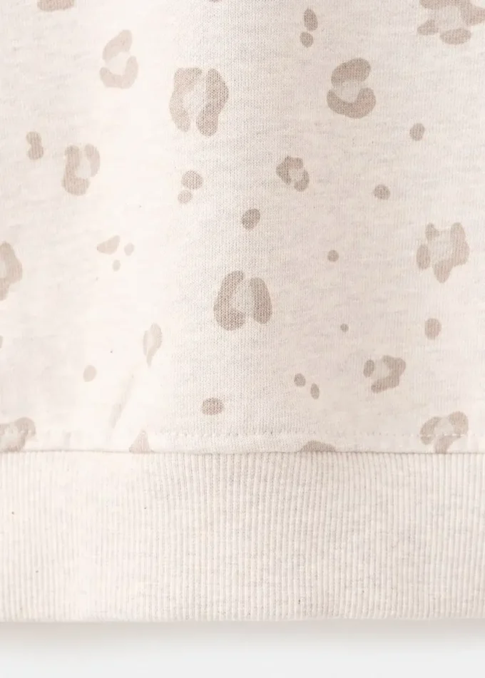 Bavlněná mikina s leopardím potiskem Bavlněná mikina s leopardím potiskem