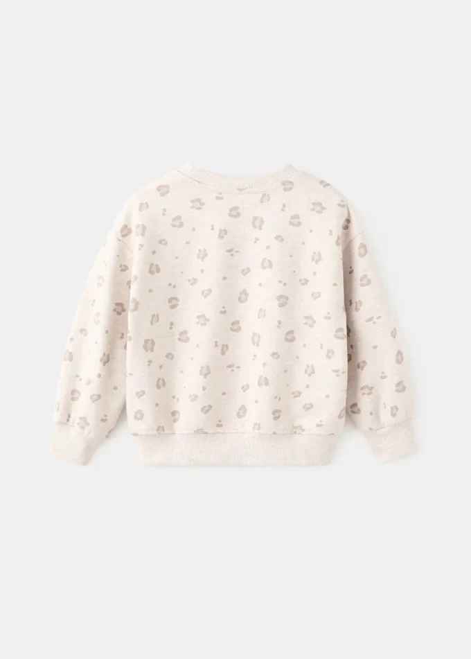 Bavlněná mikina s leopardím potiskem Bavlněná mikina s leopardím potiskem