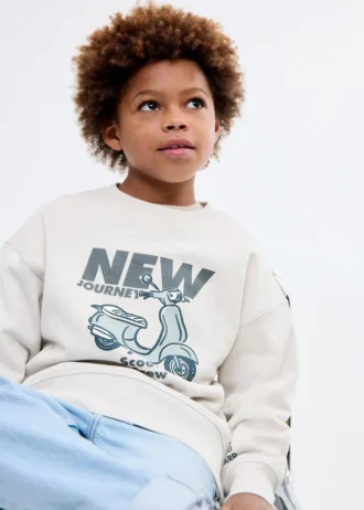 Bavlněná mikina s potiskem