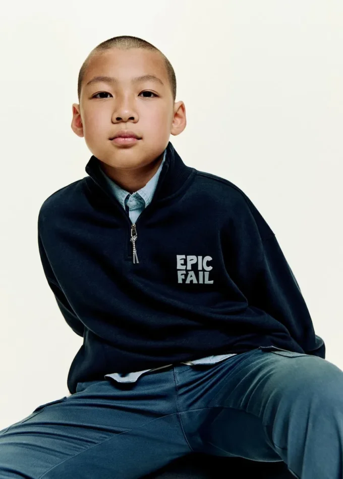 Bavlněná mikina s potiskem Bavlněná mikina s potiskem