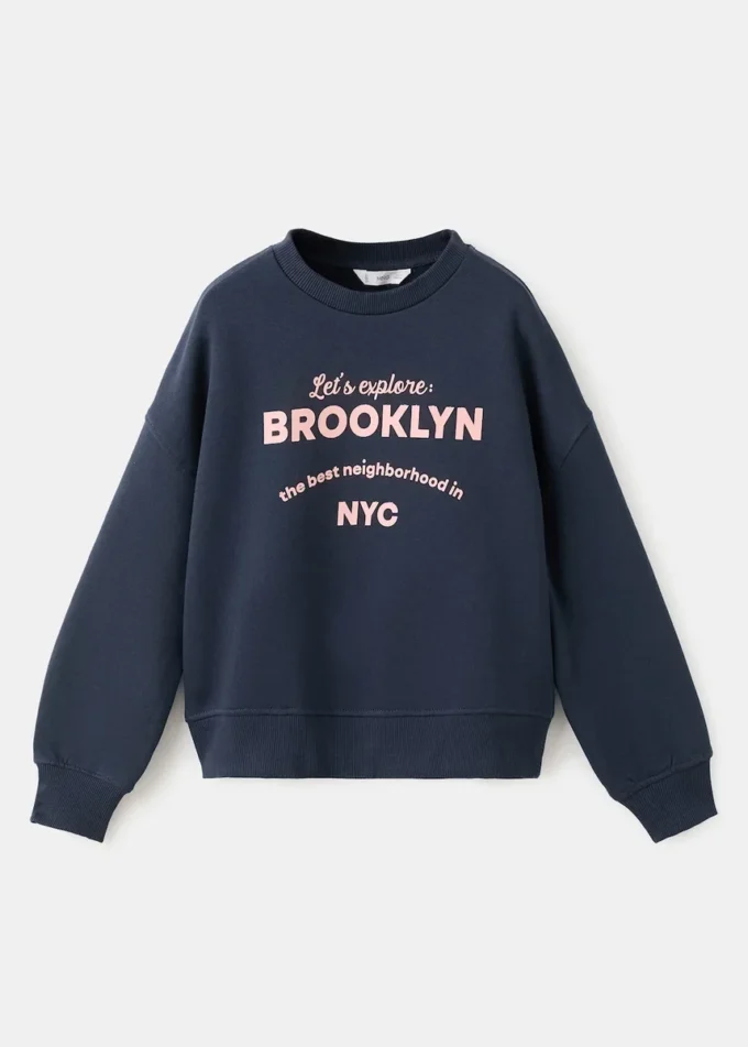 Bavlněná mikina s potiskem