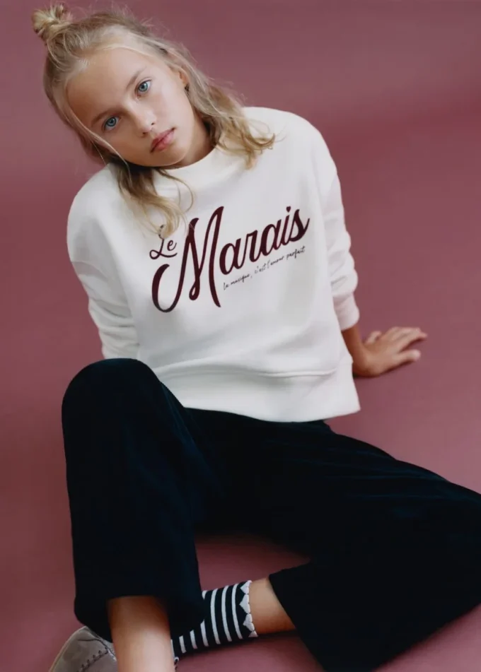 Bavlněná mikina s potiskem