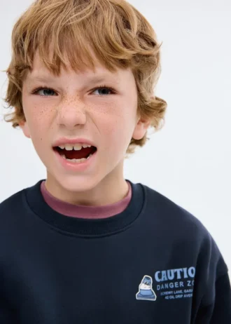 Bavlněná mikina s potiskem