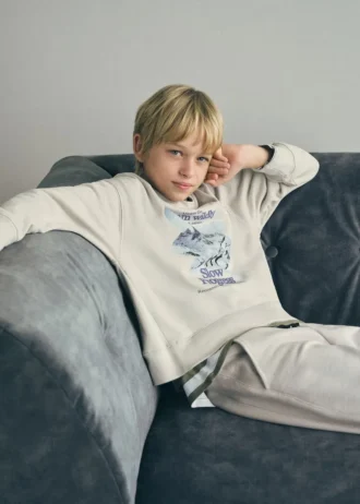 Bavlněná mikina s potiskem