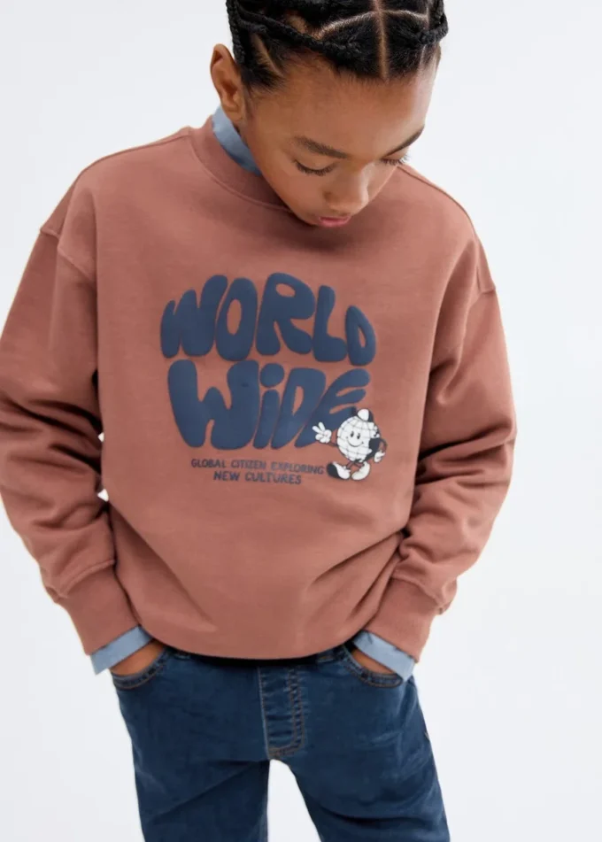 Bavlněná mikina s potiskem Bavlněná mikina s potiskem