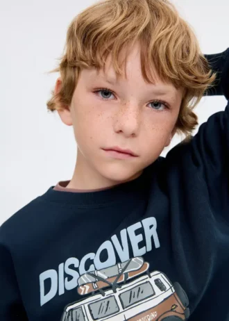 Bavlněná mikina s potiskem