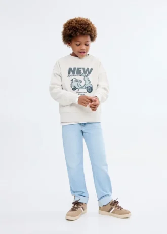 Bavlněná mikina s potiskem