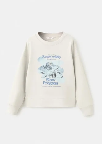 Bavlněná mikina s potiskem