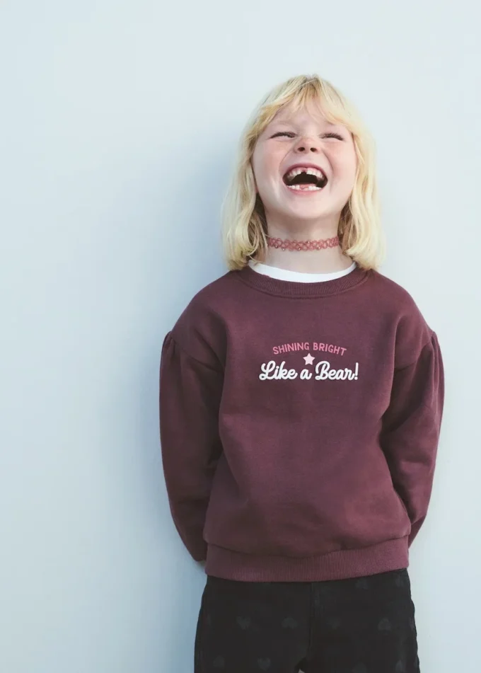 Bavlněná mikina s potiskem Bavlněná mikina s potiskem