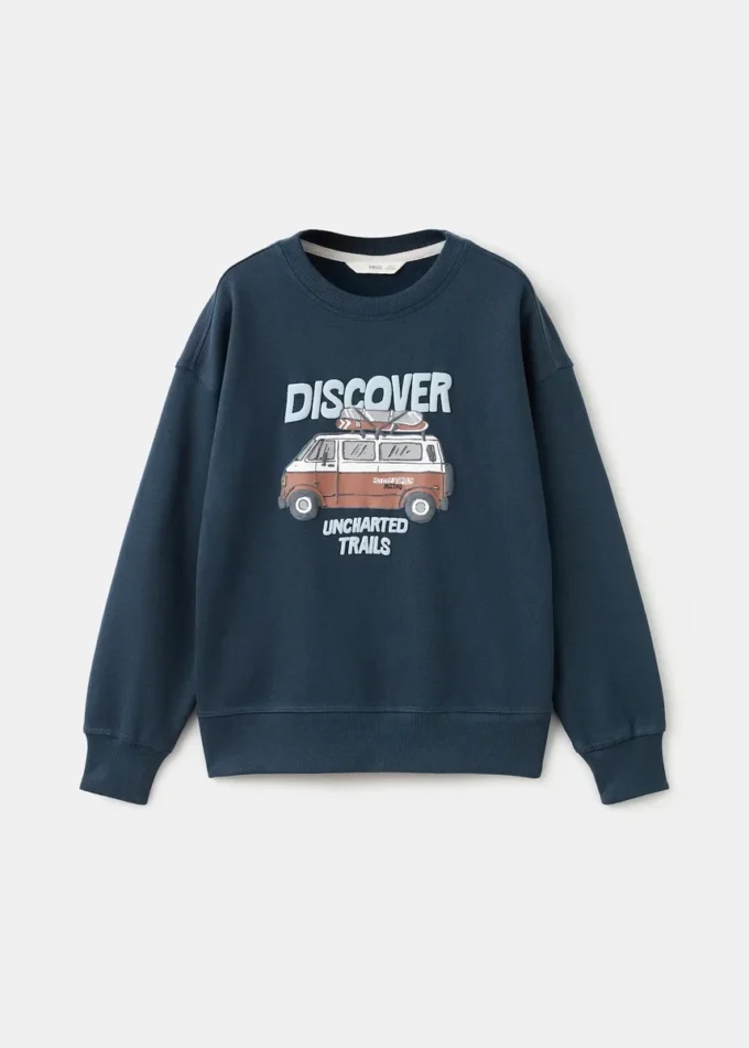 Bavlněná mikina s potiskem Bavlněná mikina s potiskem