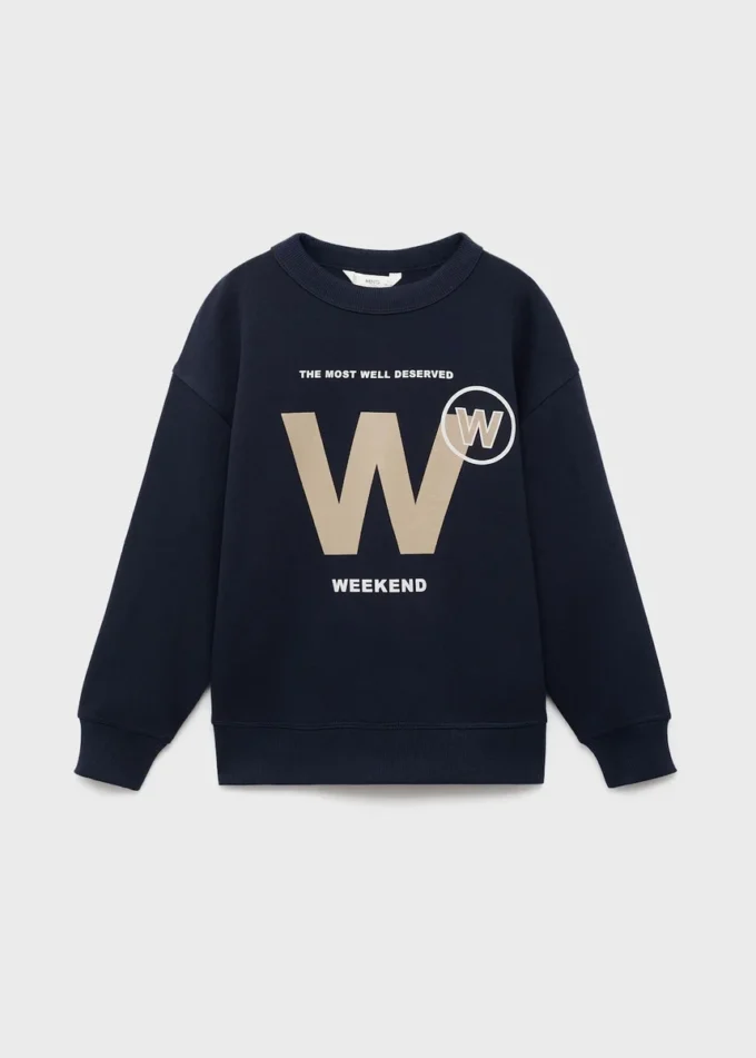 Bavlněná mikina s potiskem