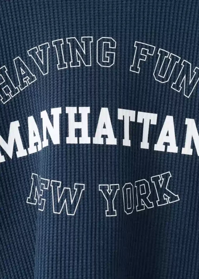 Bavlněná mikina s potiskem