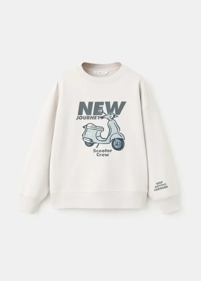 Bavlněná mikina s potiskem Bavlněná mikina s potiskem