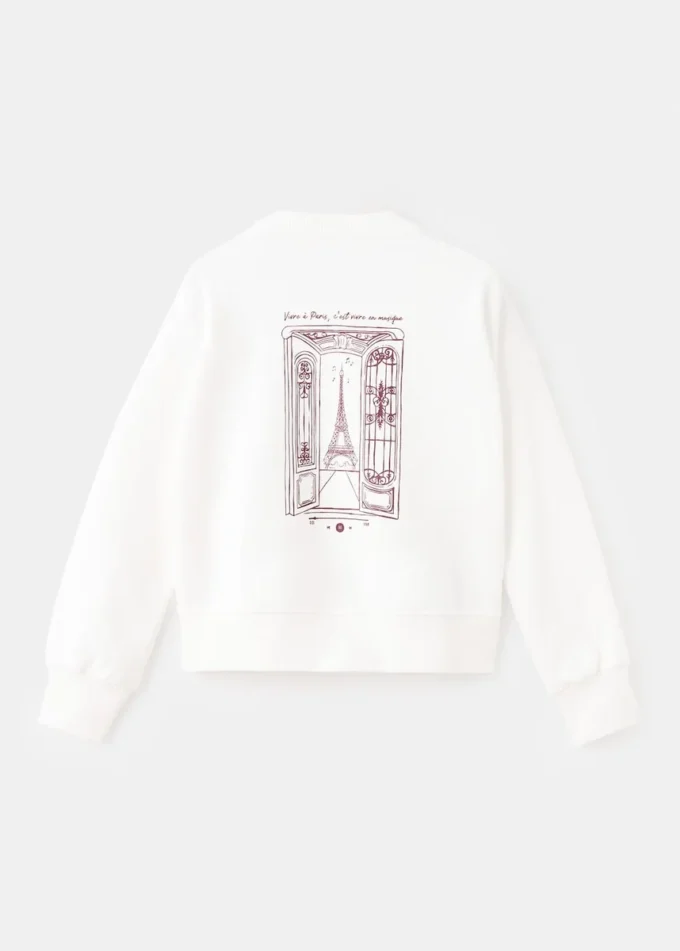 Bavlněná mikina s potiskem