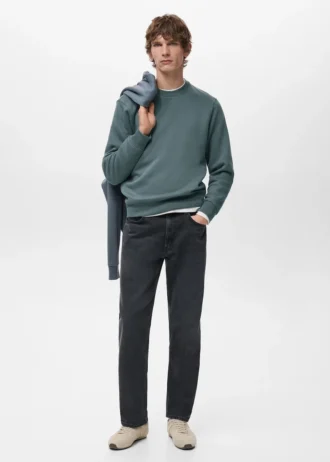 Bavlněná mikina s pravidelným střihem