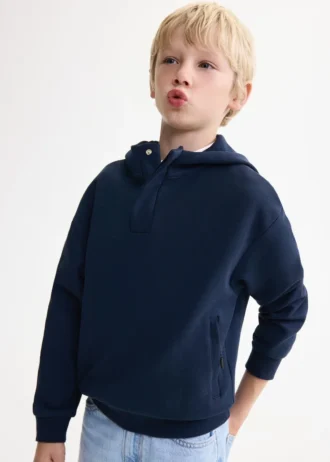 Bavlněná mikina s propleteným úpletem