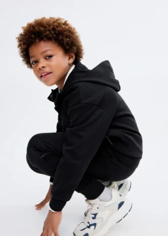 Bavlněná mikina s propleteným úpletem