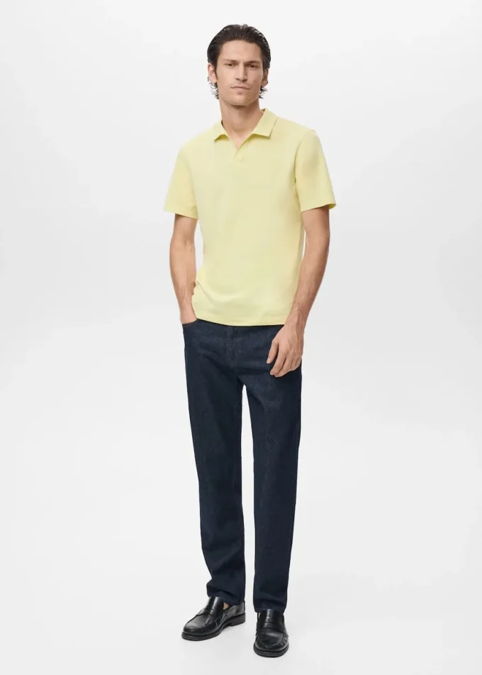 Bavlněné piqué polo tričko Bavlněné piqué polo tričko