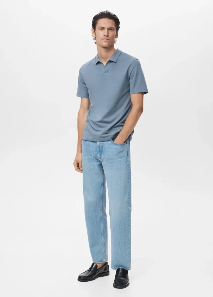 Bavlněné piqué polo tričko Bavlněné piqué polo tričko