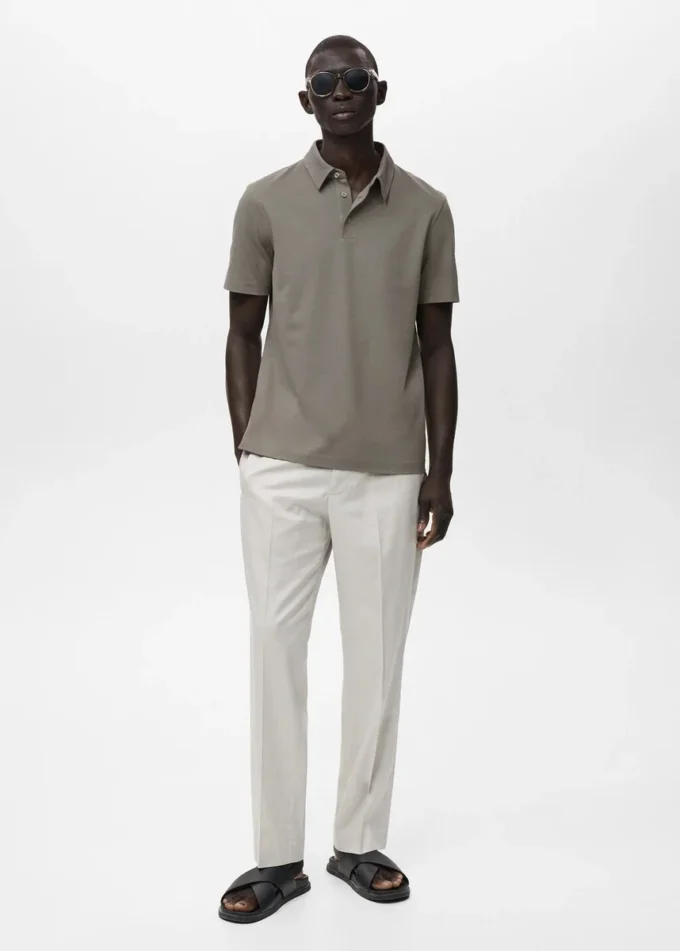 Bavlněné piqué polo tričko Bavlněné piqué polo tričko