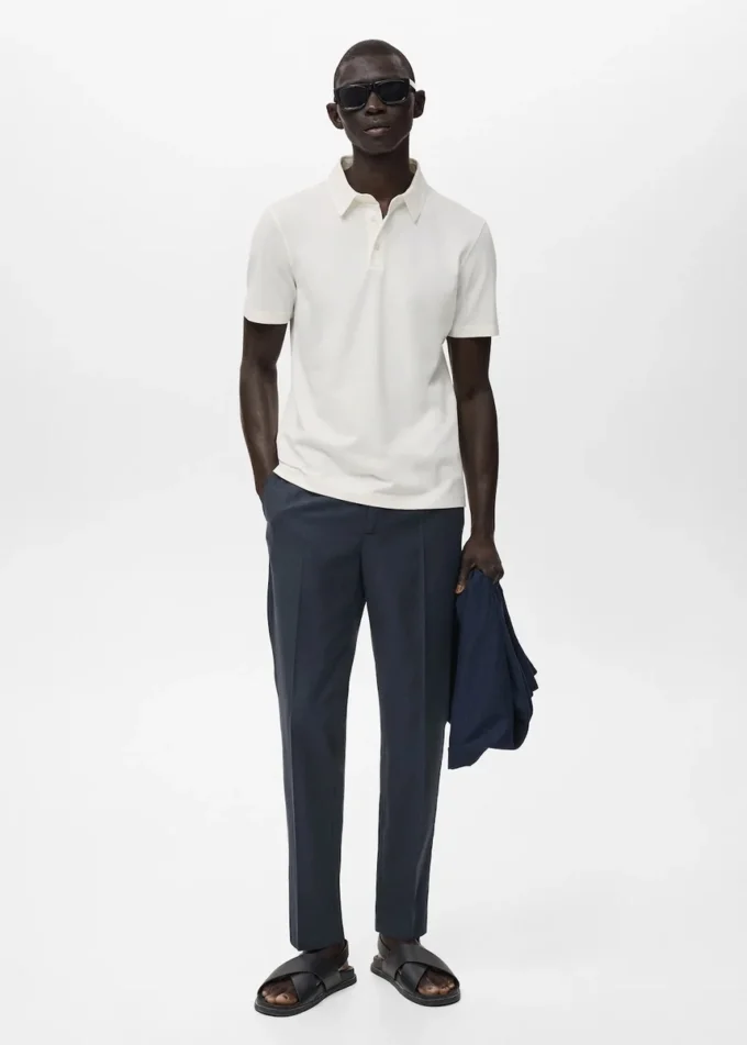 Bavlněné piqué polo tričko Bavlněné piqué polo tričko