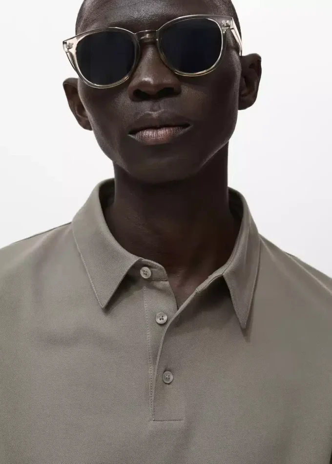 Bavlněné piqué polo tričko Bavlněné piqué polo tričko