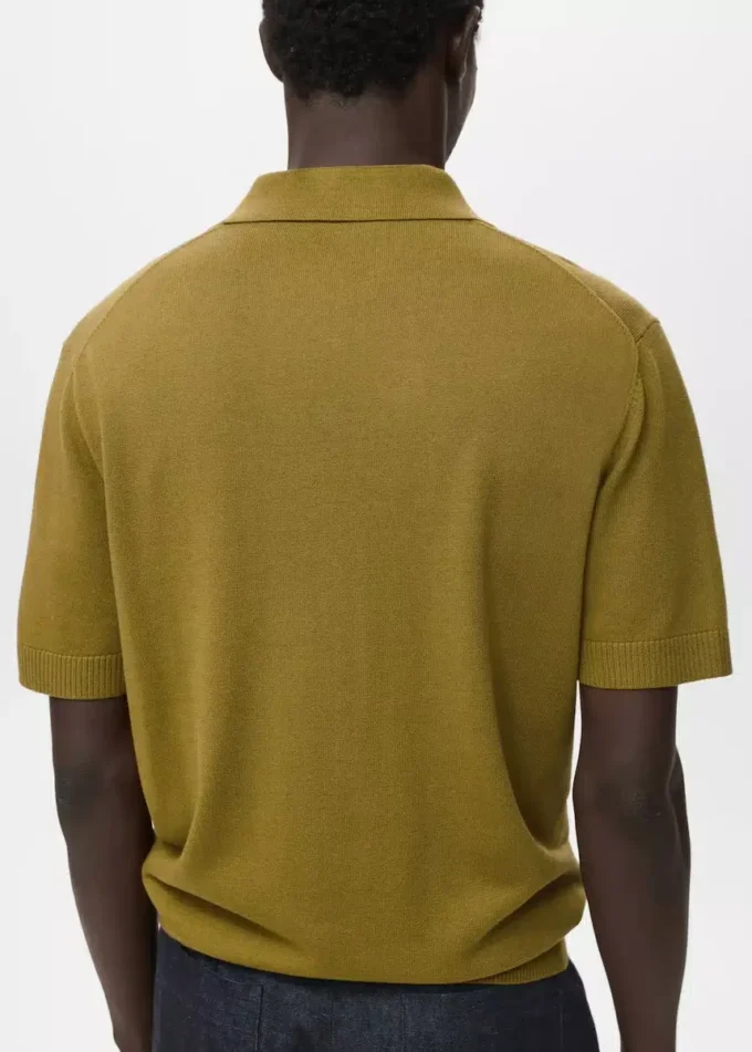 Bavlněné pletené polo tričko Bavlněné pletené polo tričko