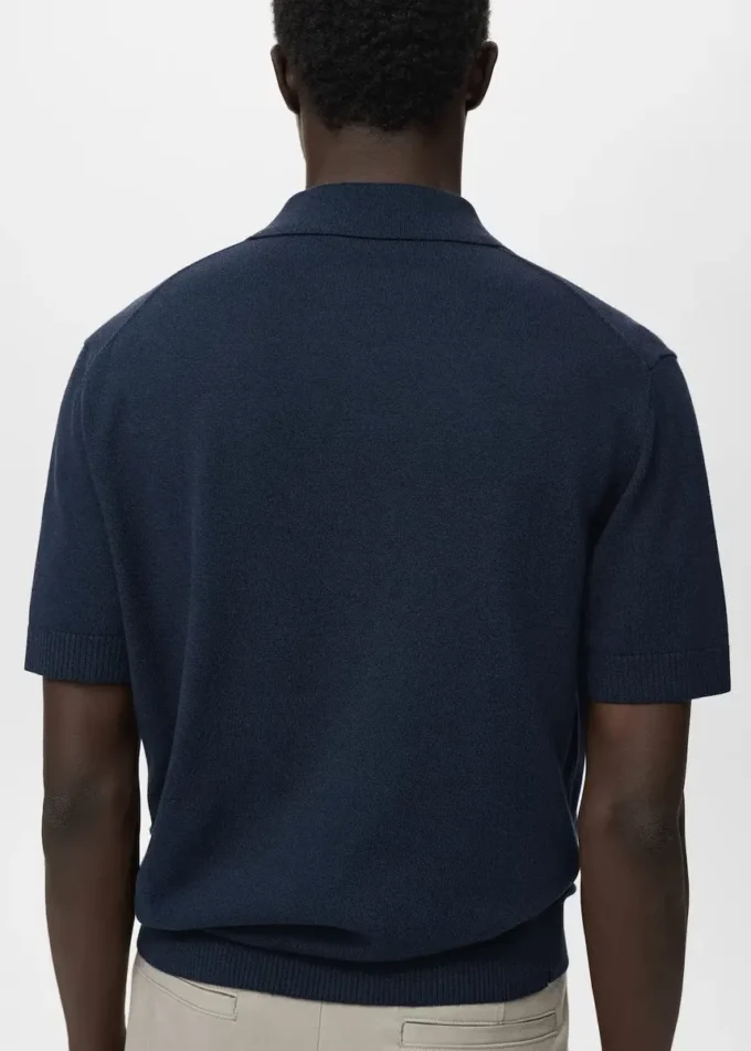 Bavlněné pletené polo tričko Bavlněné pletené polo tričko