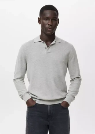 Bavlněné polo tričko s mikrostrukturou