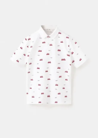 Bavlněné polo tričko s potiskem