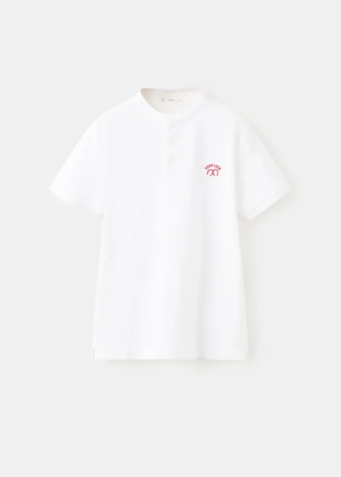 Bavlněné polo tričko s potiskem