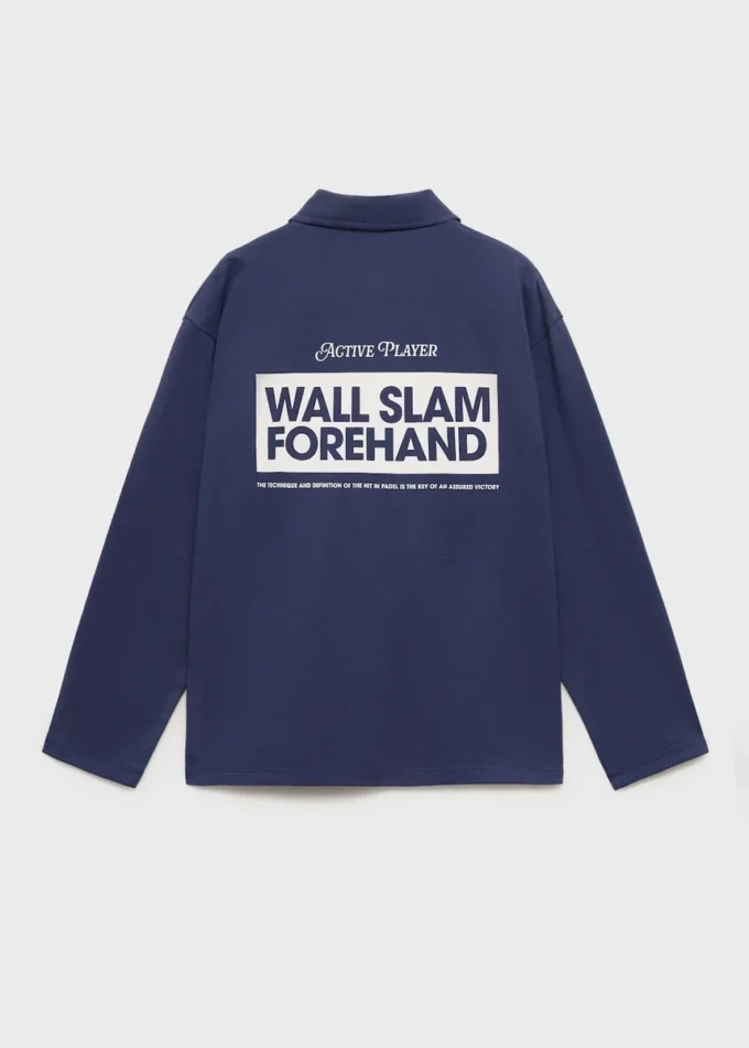 Bavlněné polo tričko s potiskem Bavlněné polo tričko s potiskem