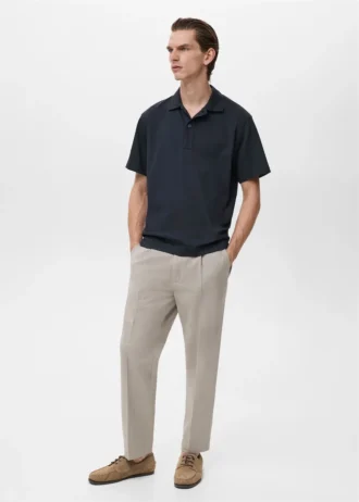 Bavlněné polo tričko s volným střihem