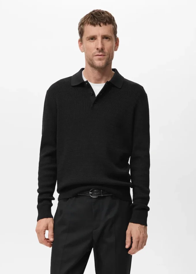 Bavlněné polo tričko z lyocellu Bavlněné polo tričko z lyocellu