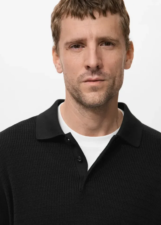 Bavlněné polo tričko z lyocellu Bavlněné polo tričko z lyocellu