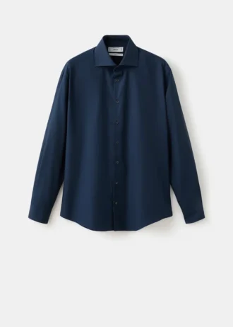 Bavlněná popelínová košile slim fit