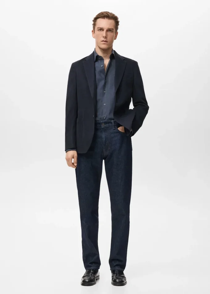 Bavlněné sako slim fit Bavlněné sako slim fit