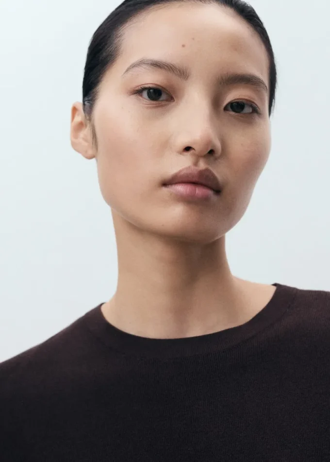 Bavlněný svetr s krátkými rukávy Bavlněný svetr s krátkými rukávy