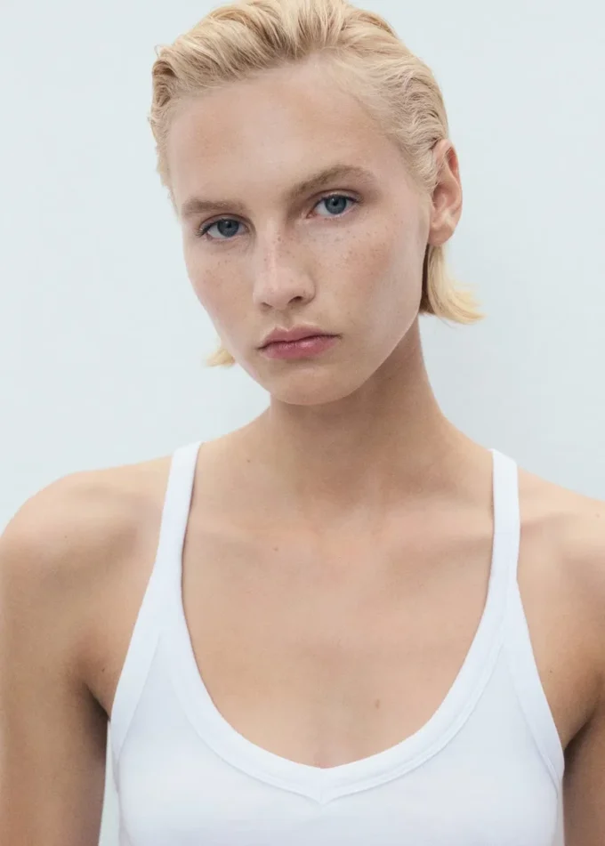 Bavlněný top s ramínky Bavlněný top s ramínky