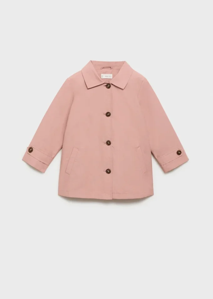 Bavlněný trenčkot s knoflíky Bavlněný trenčkot s knoflíky