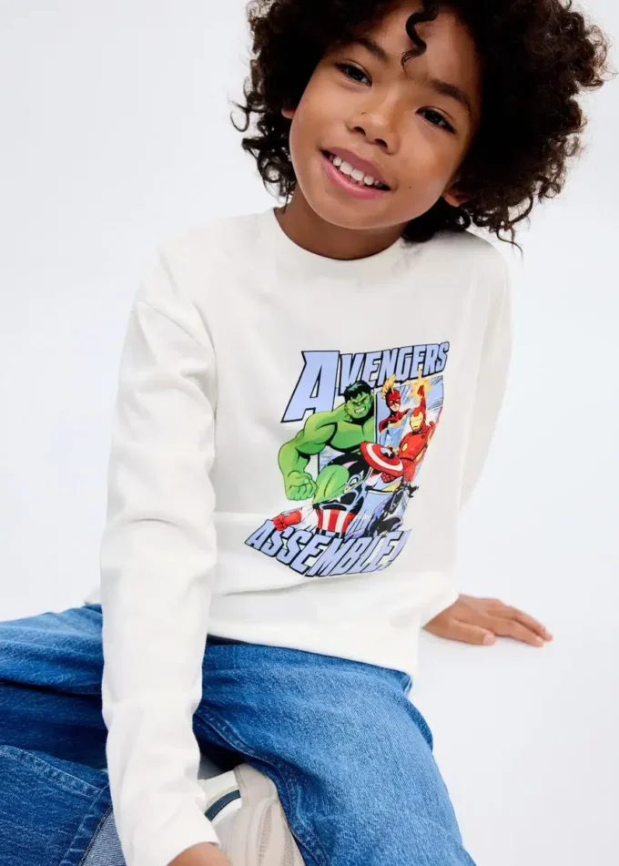 Bavlněné tričko Marvel s motivem superhrdinů Bavlněné tričko Marvel s motivem superhrdinů