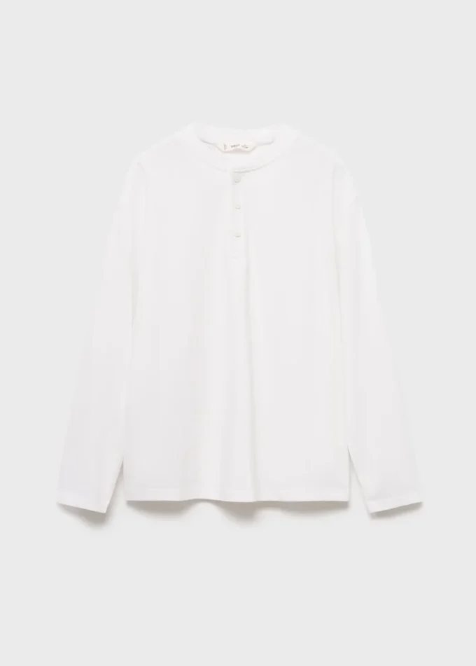 Bavlněné tričko na knoflíky Bavlněné tričko na knoflíky