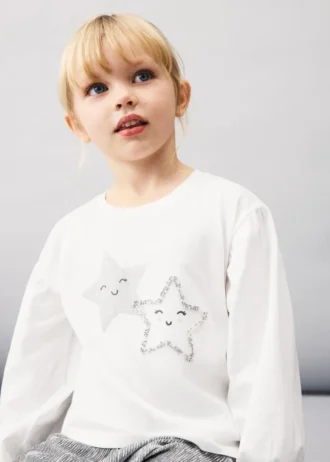 Bavlněné tričko s hvězdami