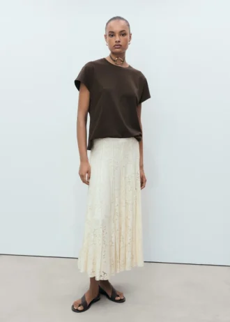 Bavlněné tričko s kulatým výstřihem