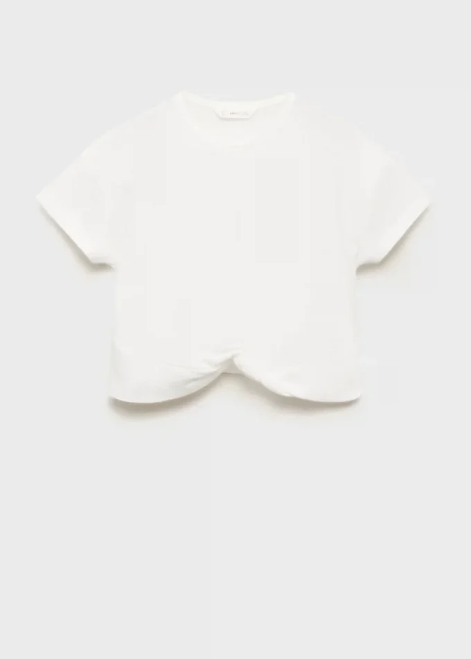 Bavlněné tričko s uzlem